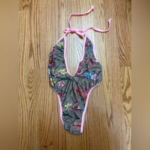 Dancewear: Floral Gucci with Pink Trim